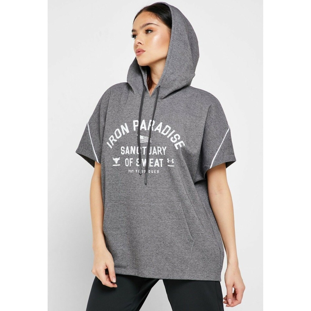 UNDER ARMOUR Project Rock Double Knit Women's Hoodie 1346819 Large